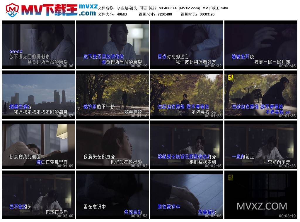 李业超-消失_国语_流行_ME400574